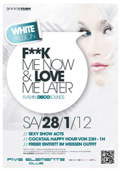 Boogiestars Presents Fuck me now love me later im Five Elements Club Osnabrück
